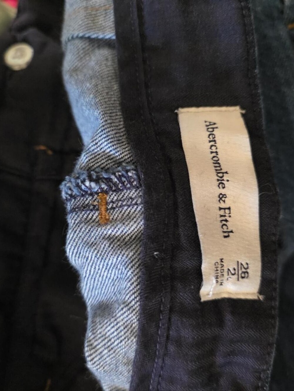 Abercrombie & Fitch Pleated Trouser Wide Leg Jeans Women's 26 High Rise - Picture 5 of 6
